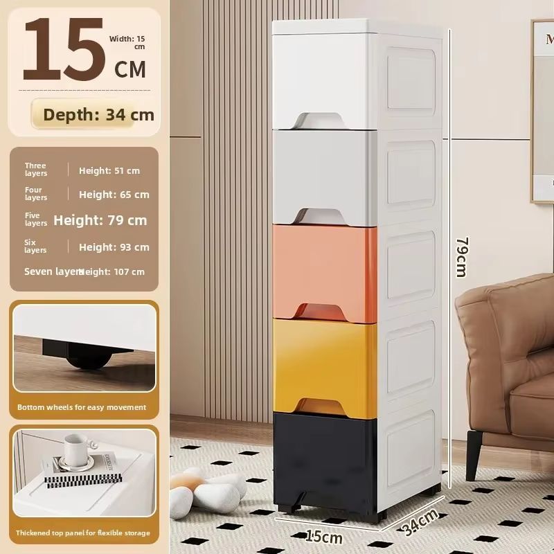 NarrowFit Slim Kitchen And Bathroom Storage Box 7