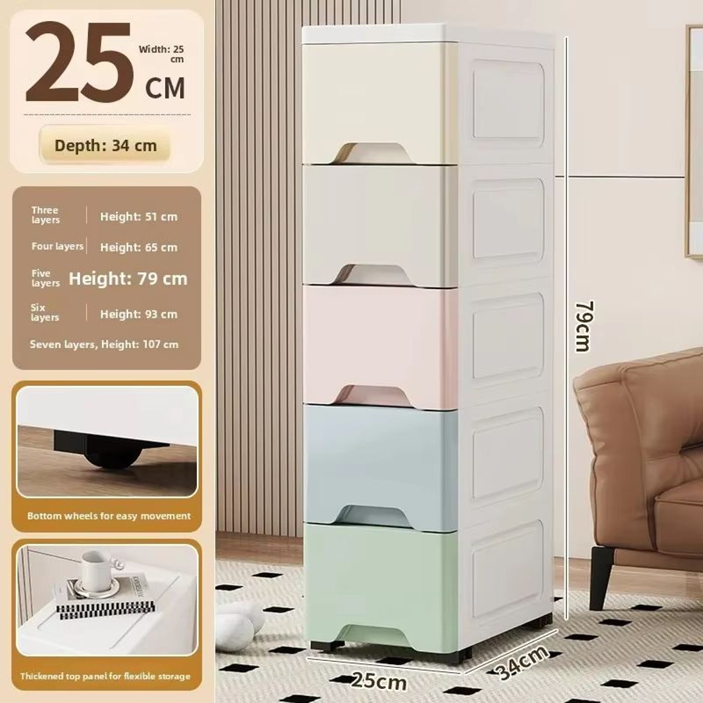 NarrowFit Slim Kitchen And Bathroom Storage Box 8