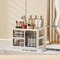 Cream Glow Multi Tier Cosmetic Organizer With Drawers 8