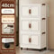 48cm Wide Foldable Rolling Storage Cabinet 1890in With Wheels 36 Tier For Home Organization 6