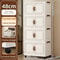 48cm Wide Foldable Rolling Storage Cabinet 1890in With Wheels 36 Tier For Home Organization 9