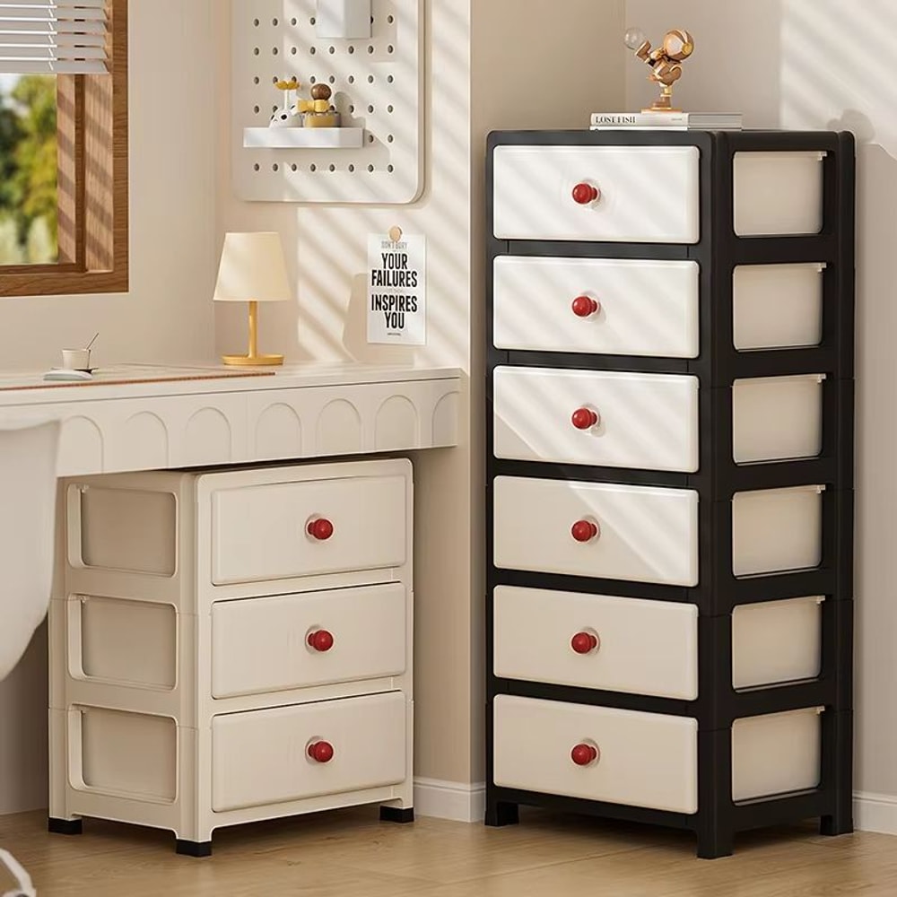 Clear MultiColor 138 In Drawer Storage Cabinet 36 Tier With Wheels 2