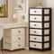 Clear MultiColor 138 In Drawer Storage Cabinet 36 Tier With Wheels 2