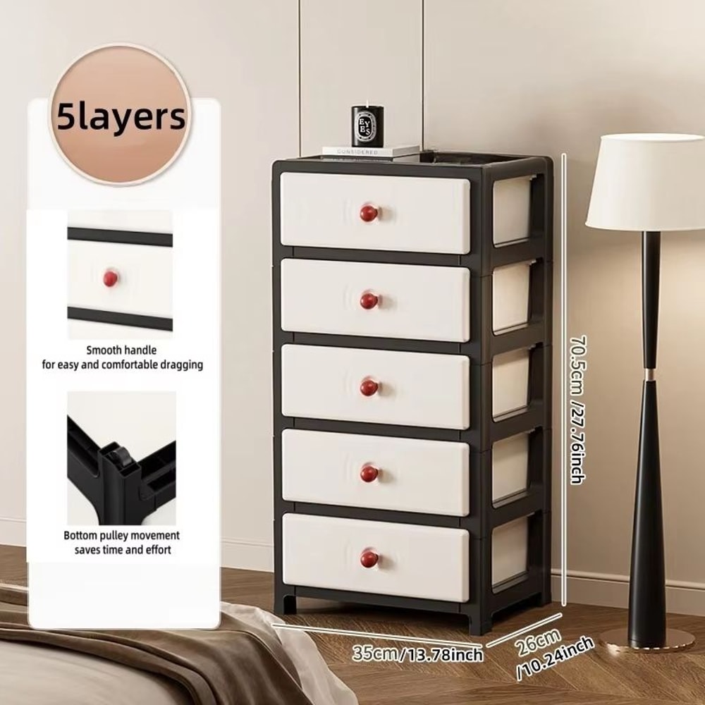 Clear MultiColor 138 In Drawer Storage Cabinet 36 Tier With Wheels 10