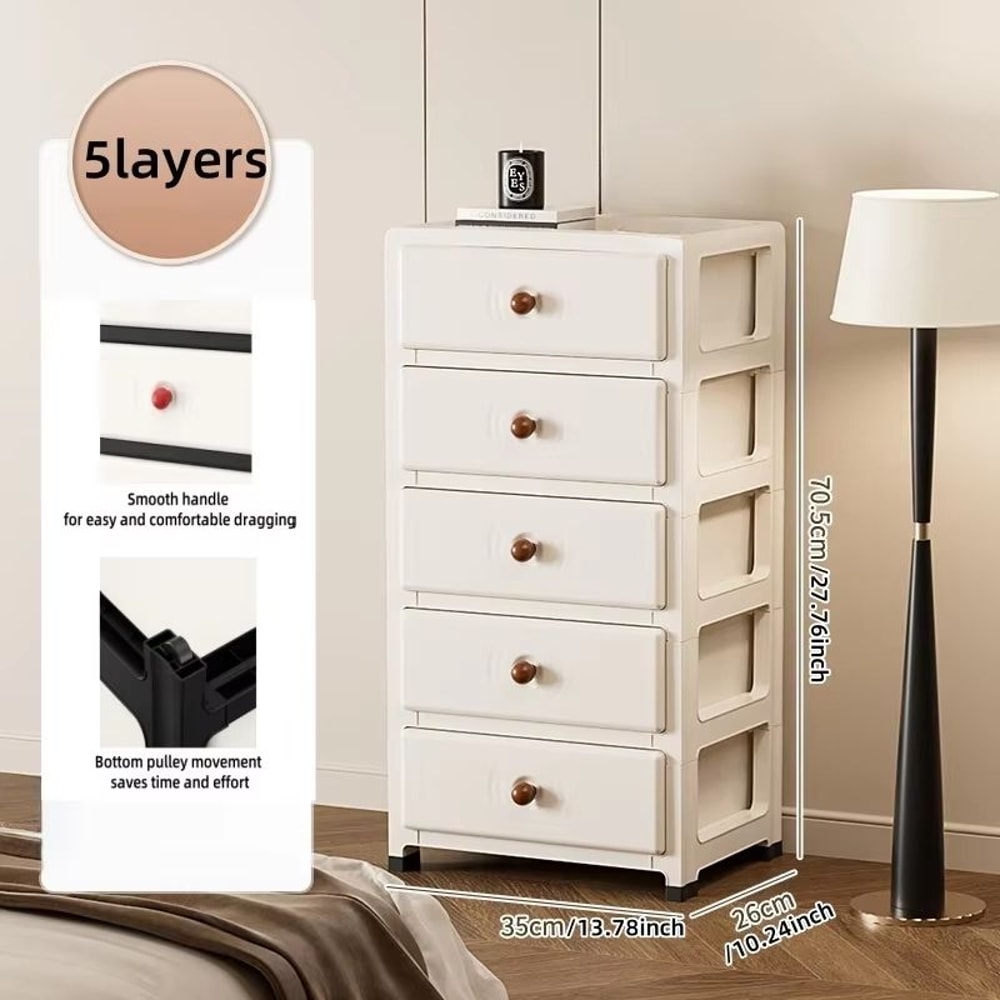 Clear MultiColor 138 In Drawer Storage Cabinet 36 Tier With Wheels 15