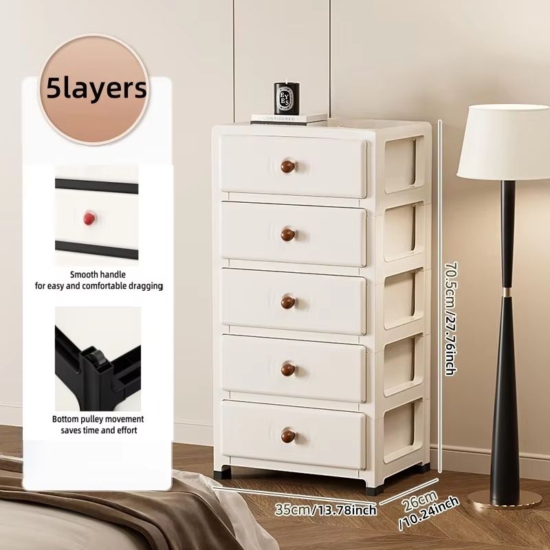 Clear MultiColor 138 In Drawer Storage Cabinet 36 Tier With Wheels 15