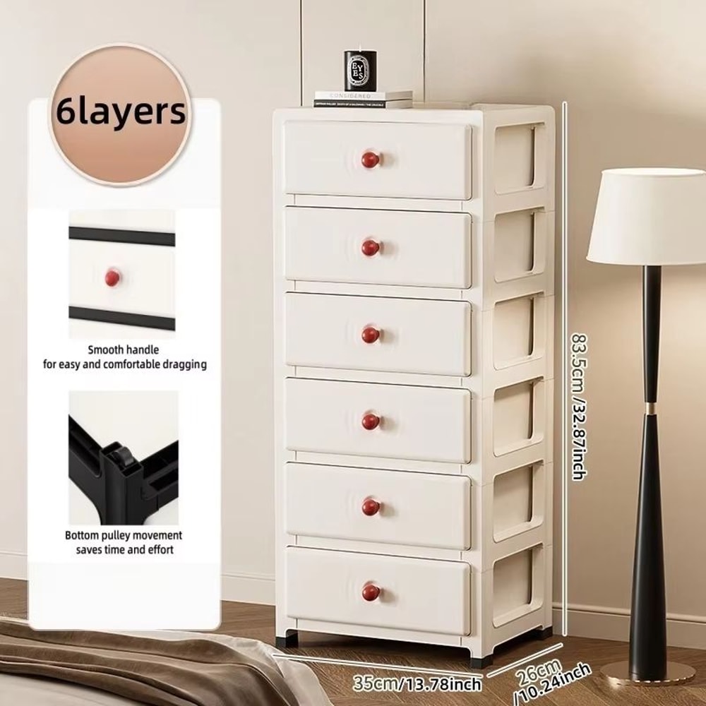 Clear MultiColor 138 In Drawer Storage Cabinet 36 Tier With Wheels 19