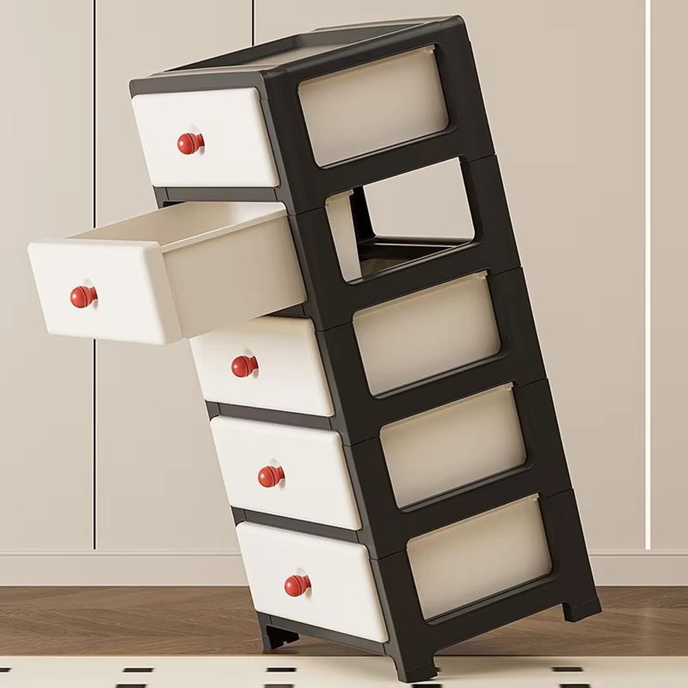 Clear MultiColor 138 In Drawer Storage Cabinet 36 Tier With Wheels 4