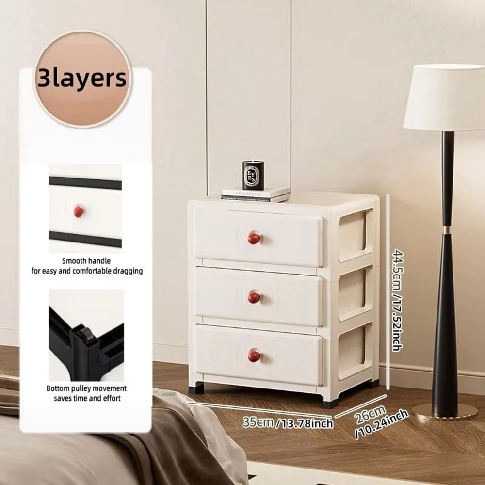 Clear MultiColor 138 In Drawer Storage Cabinet 36 Tier With Wheels 6