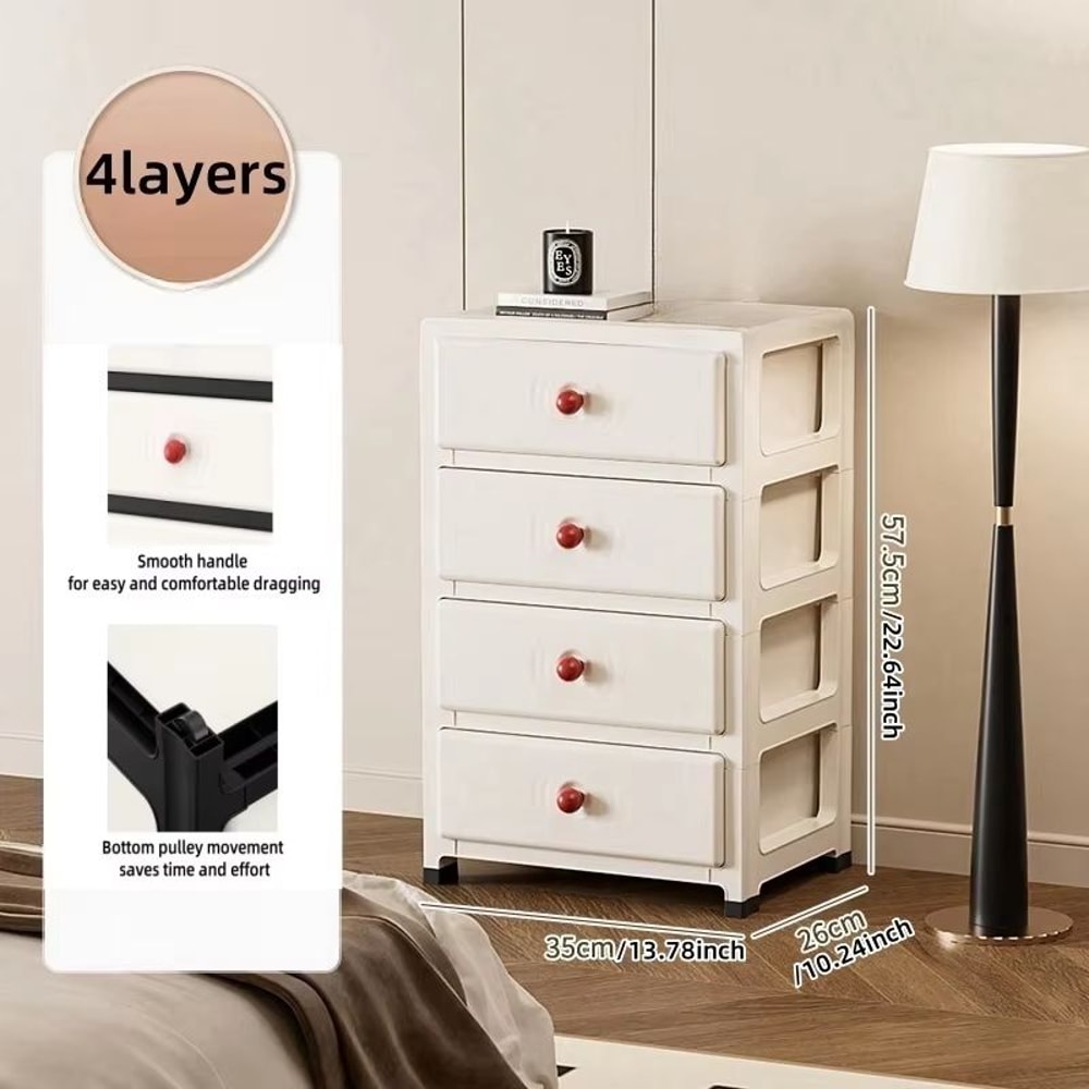 Clear MultiColor 138 In Drawer Storage Cabinet 36 Tier With Wheels 8