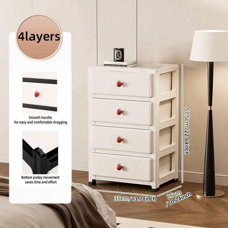 Clear MultiColor 138 In Drawer Storage Cabinet 36 Tier With Wheels 8