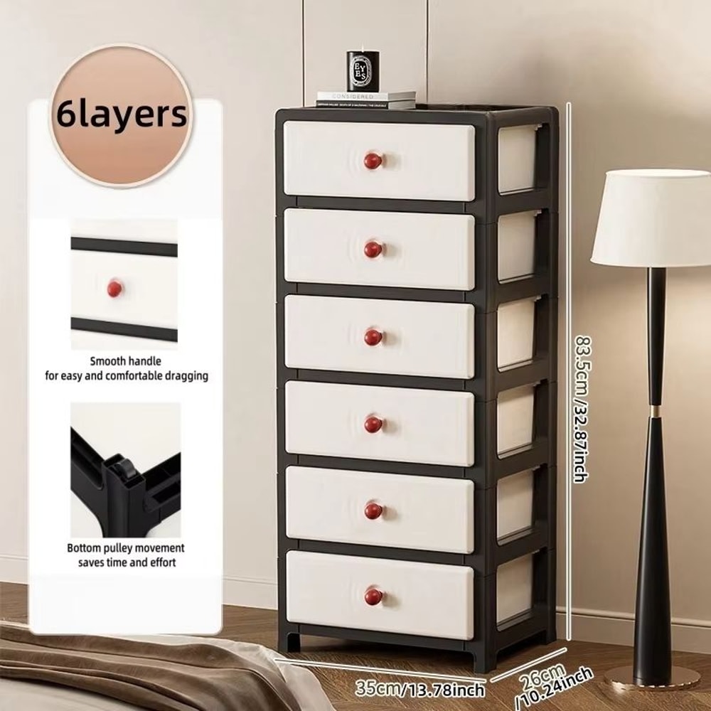 Clear MultiColor 138 In Drawer Storage Cabinet 36 Tier With Wheels 21