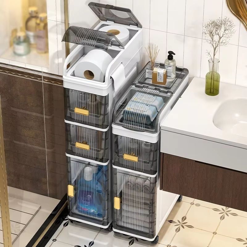 SlimSpace 18 Cm Narrow MultiTier Storage Cabinet For Small Spaces 1