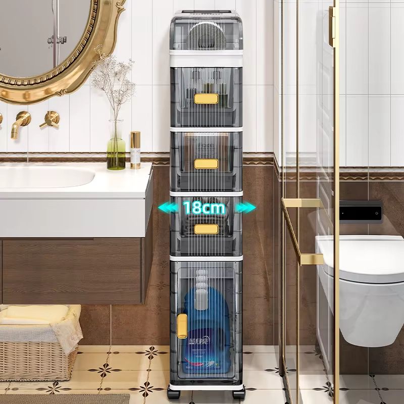 SlimSpace 18 Cm Narrow MultiTier Storage Cabinet For Small Spaces 2