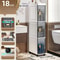 SlimSpace 18 Cm Narrow MultiTier Storage Cabinet For Small Spaces 10