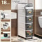 SlimSpace 18 Cm Narrow MultiTier Storage Cabinet For Small Spaces 12