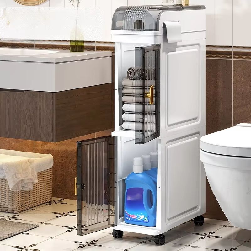 SlimSpace 18 Cm Narrow MultiTier Storage Cabinet For Small Spaces 4