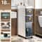SlimSpace 18 Cm Narrow MultiTier Storage Cabinet For Small Spaces 7