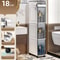 SlimSpace 18 Cm Narrow MultiTier Storage Cabinet For Small Spaces 22
