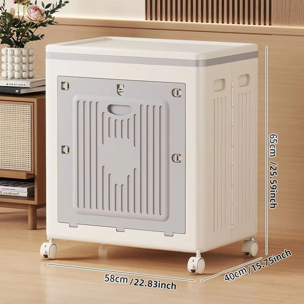 2283 Inches Foldable Storage Bin With Wheels 8