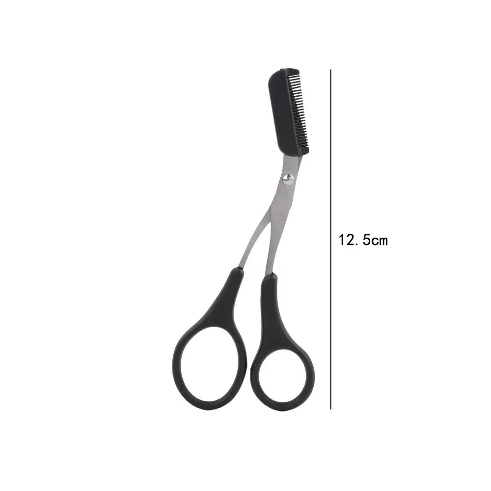 PrecisionTrim Stainless Steel Eyebrow Scissors With Comb 5