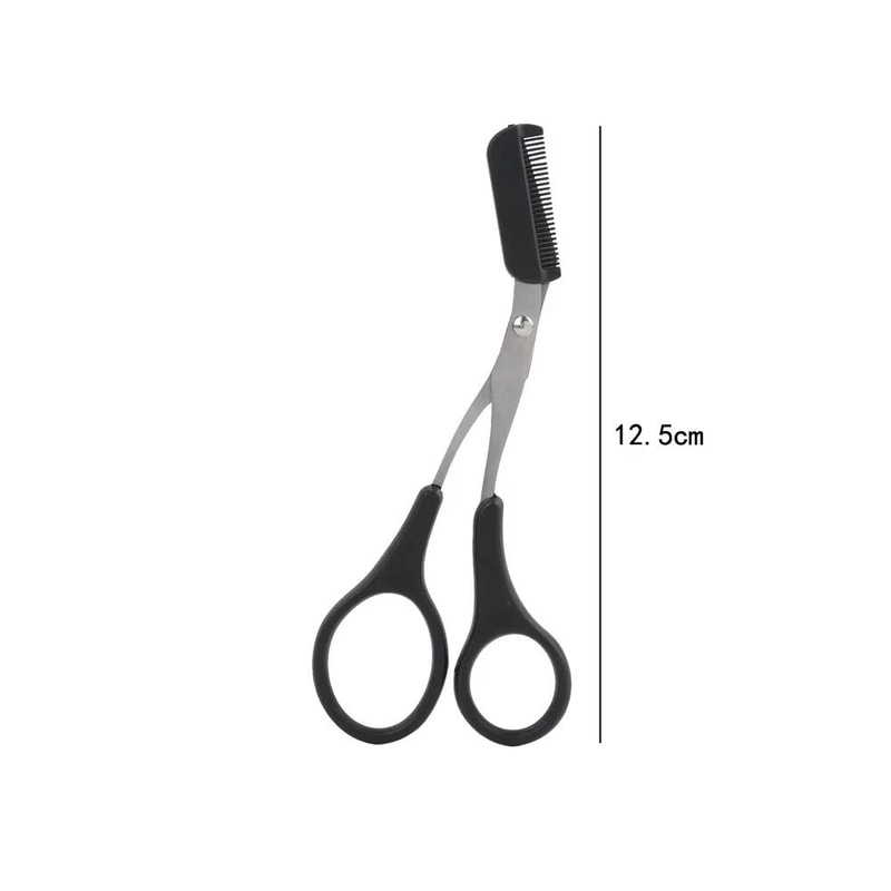 PrecisionTrim Stainless Steel Eyebrow Scissors With Comb 5
