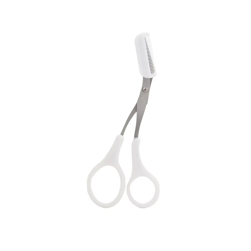 PrecisionTrim Stainless Steel Eyebrow Scissors With Comb 6