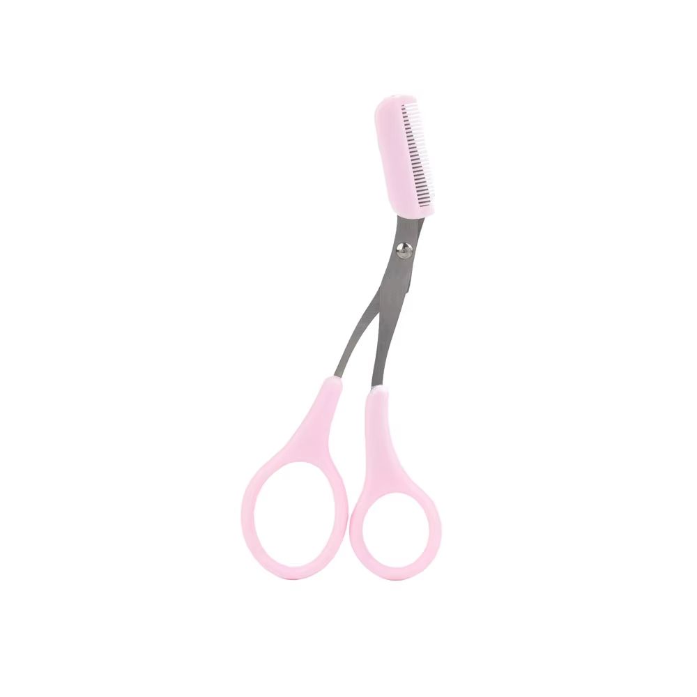 PrecisionTrim Stainless Steel Eyebrow Scissors With Comb 10