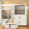 Transparent Foldable Mobile Wardrobe Closet 3150in Large Capacity Organizer 0