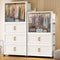 Transparent Foldable Mobile Wardrobe Closet 3150in Large Capacity Organizer 1