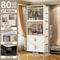 Transparent Foldable Mobile Wardrobe Closet 3150in Large Capacity Organizer 7