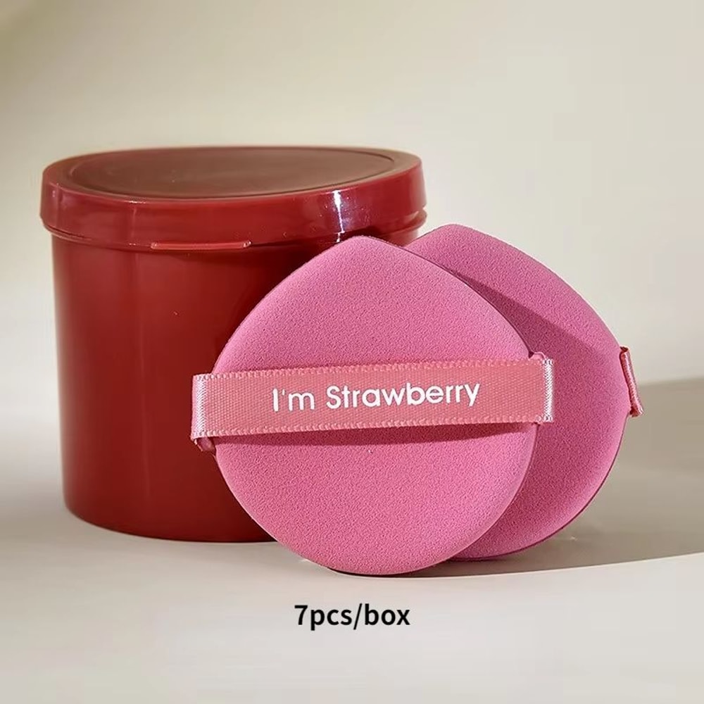 StrawberrySoft 7Piece Cosmetic Puff Makeup Sponge Set 7