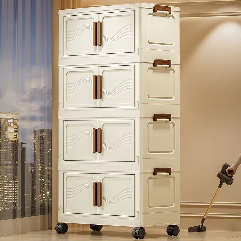 StackEase Waterproof Stackable Storage Bins With Lids And Doors 1