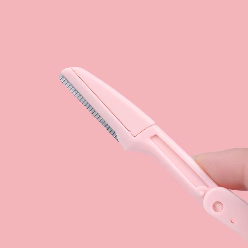 Karsyngirl 3pcs Fold Eyebrow Trimmer Scissors Hair Remover Eyebrow Comb Razor Clip Makeup Tools For