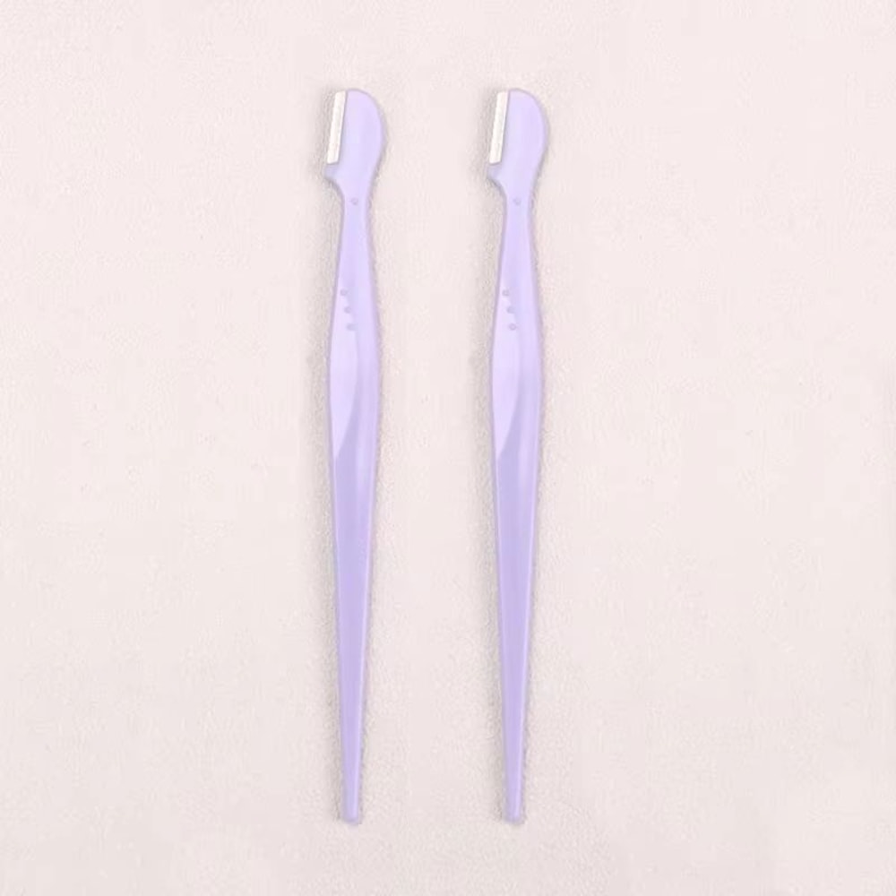 Karsyngirl Straight Handle Round Head Eyebrow Trimmer Set Gentle AntiScratch Razor For Brows And F 9