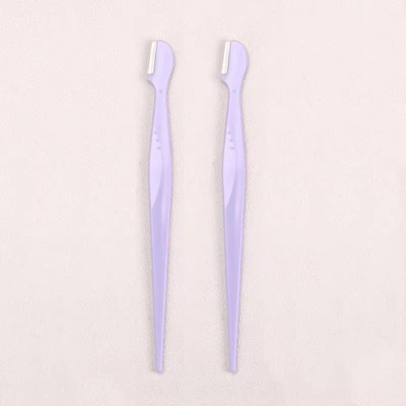 Karsyngirl Straight Handle Round Head Eyebrow Trimmer Set Gentle AntiScratch Razor For Brows And F 9