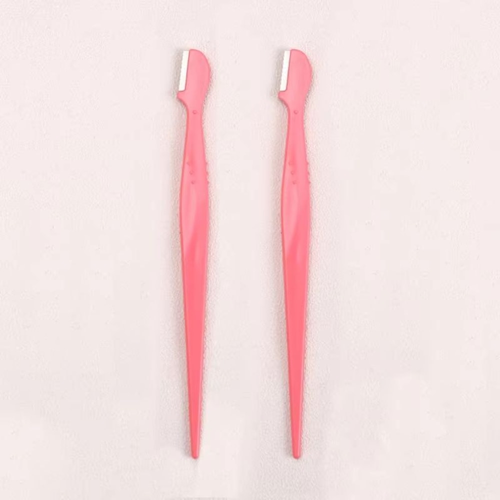 Karsyngirl Straight Handle Round Head Eyebrow Trimmer Set Gentle AntiScratch Razor For Brows And F 10