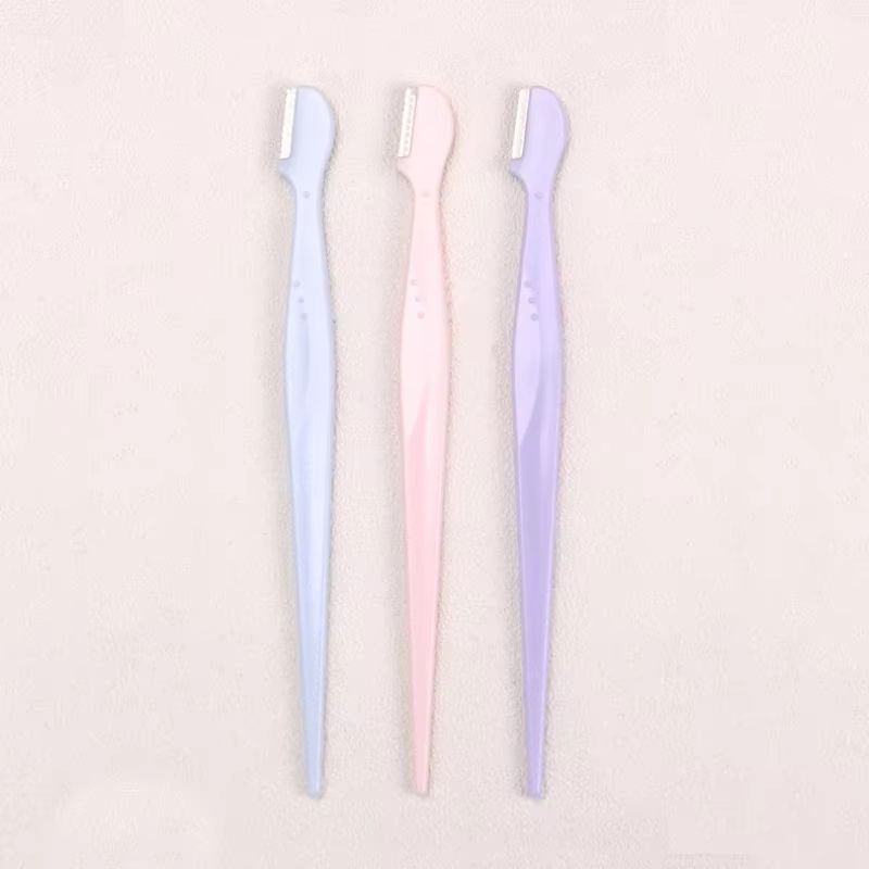 Karsyngirl Straight Handle Round Head Eyebrow Trimmer Set Gentle AntiScratch Razor For Brows And F 11