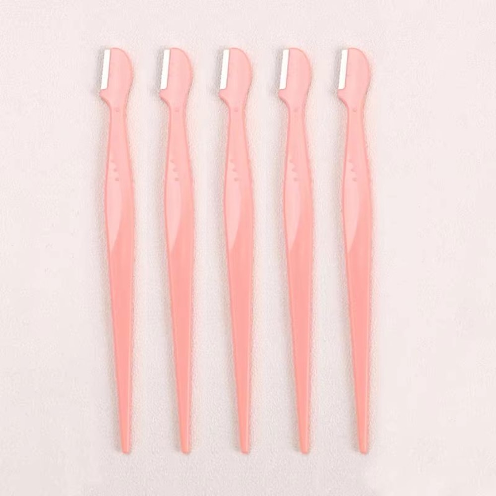 Karsyngirl Straight Handle Round Head Eyebrow Trimmer Set Gentle AntiScratch Razor For Brows And F 14