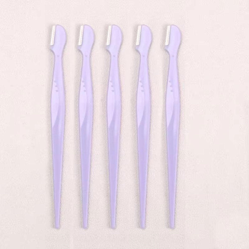 Karsyngirl Straight Handle Round Head Eyebrow Trimmer Set Gentle AntiScratch Razor For Brows And F 16