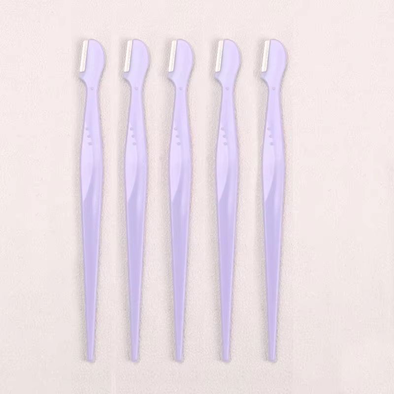 Karsyngirl Straight Handle Round Head Eyebrow Trimmer Set Gentle AntiScratch Razor For Brows And F 16