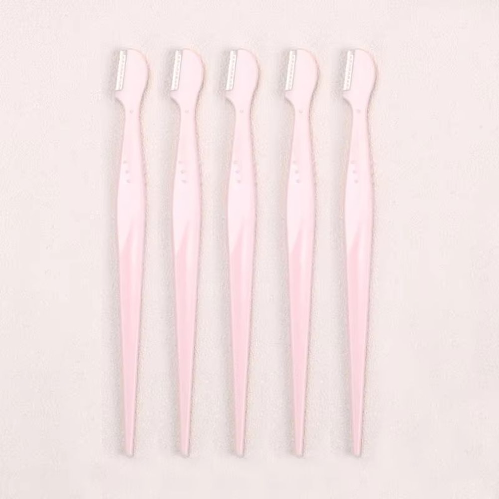 Karsyngirl Straight Handle Round Head Eyebrow Trimmer Set Gentle AntiScratch Razor For Brows And F 17