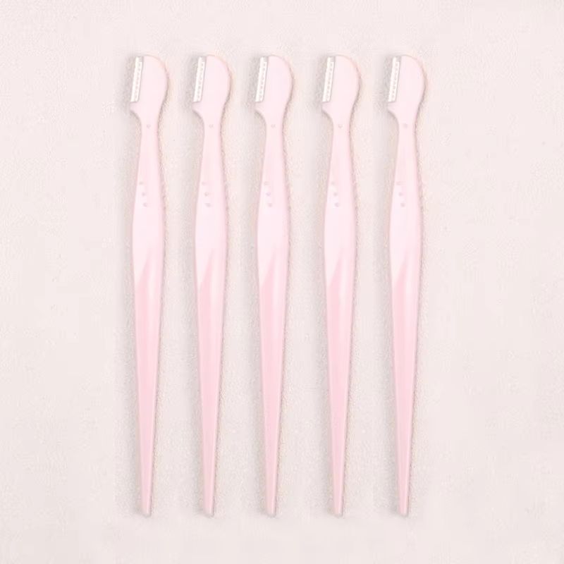 Karsyngirl Straight Handle Round Head Eyebrow Trimmer Set Gentle AntiScratch Razor For Brows And F 17