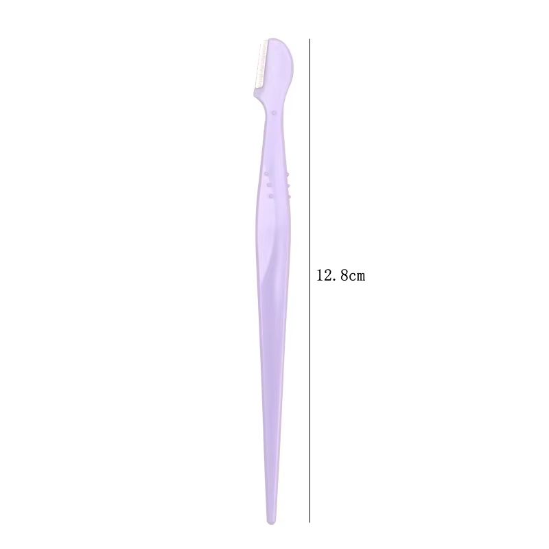 Karsyngirl Straight Handle Round Head Eyebrow Trimmer Set Gentle AntiScratch Razor For Brows And F 5