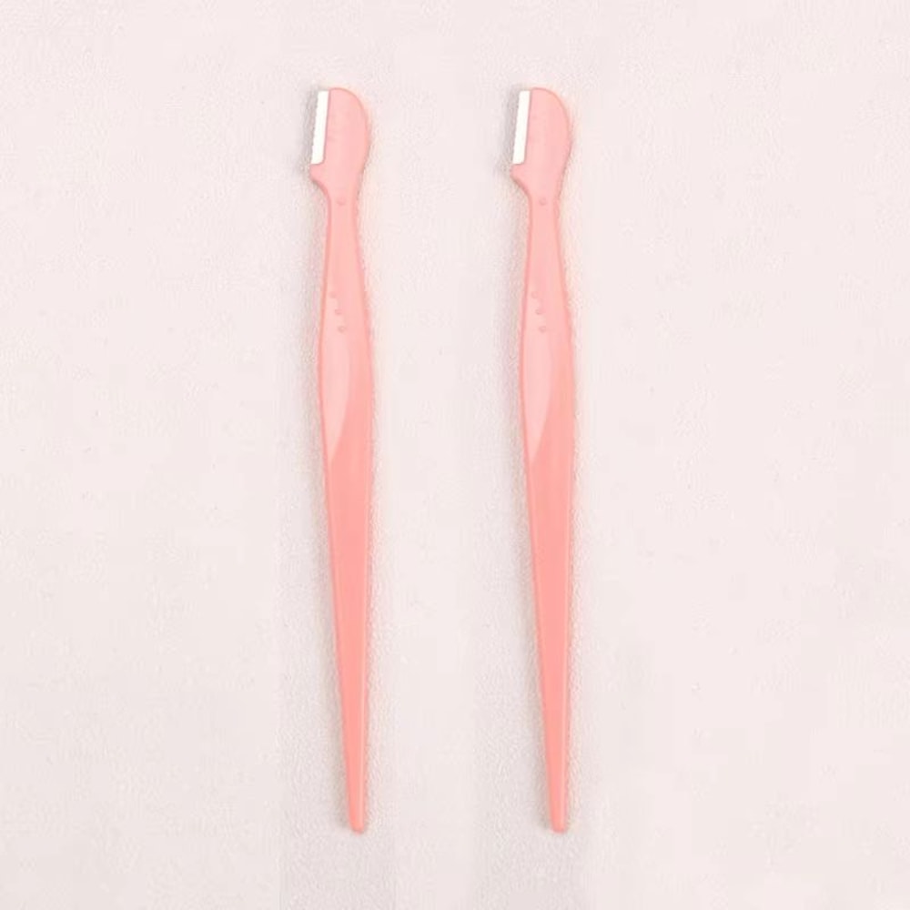 Karsyngirl Straight Handle Round Head Eyebrow Trimmer Set Gentle AntiScratch Razor For Brows And F 7