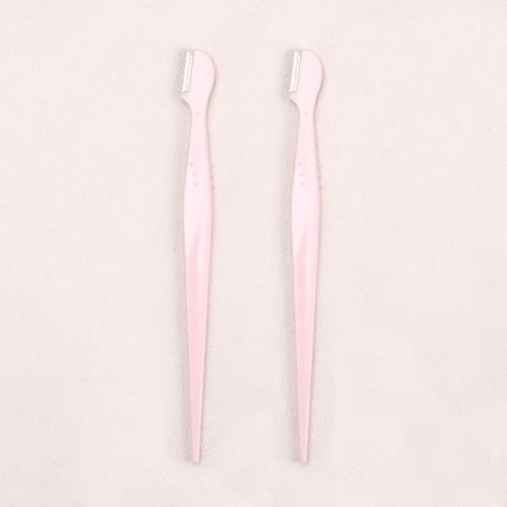 Karsyngirl Straight Handle Round Head Eyebrow Trimmer Set Gentle AntiScratch Razor For Brows And F 8
