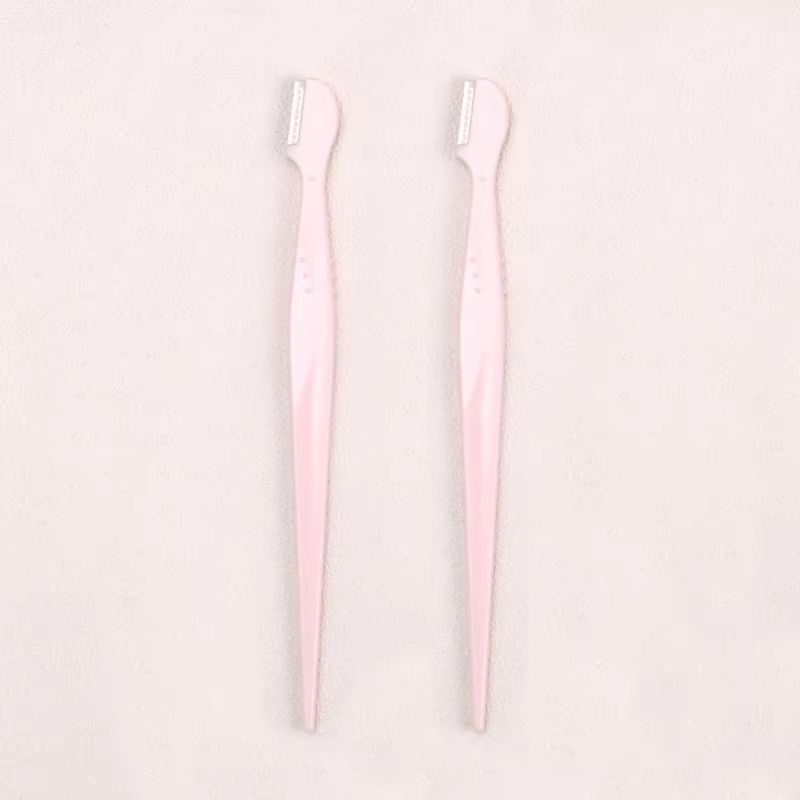 Karsyngirl Straight Handle Round Head Eyebrow Trimmer Set Gentle AntiScratch Razor For Brows And F 8