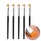 Karsyngirl 5 Pcs Eye Makeup Brush Set Flat Eyeliner Eyebrow And Detail Brushes For Professional Ey 0