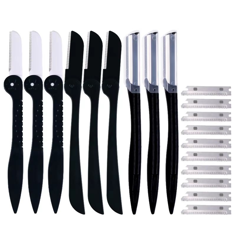 Karsyngirl 510 Pcs Facial Face Razor Eyebrow Trimmer Blades Set Facial Hair Remover And Eyebrow Sh 0