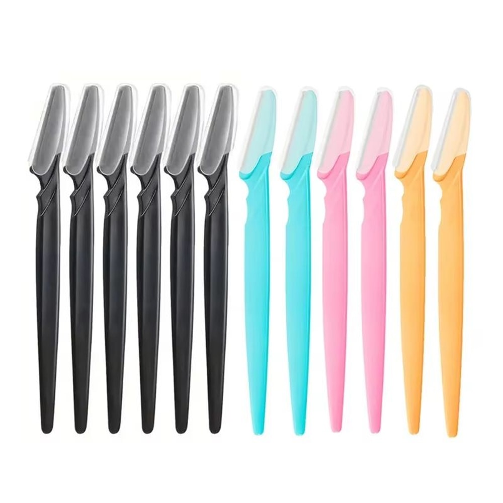 Karsyngirl 12 Pcs Mix Color Eyebrow Razor And Face Hair Remover Set For Women 9
